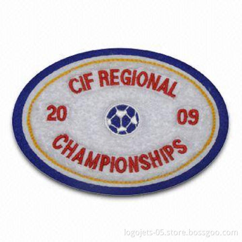 Customized Chenille Patch for Sale, Available in Different Shapes